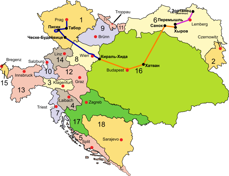 Файл:Путь Швейка.svg