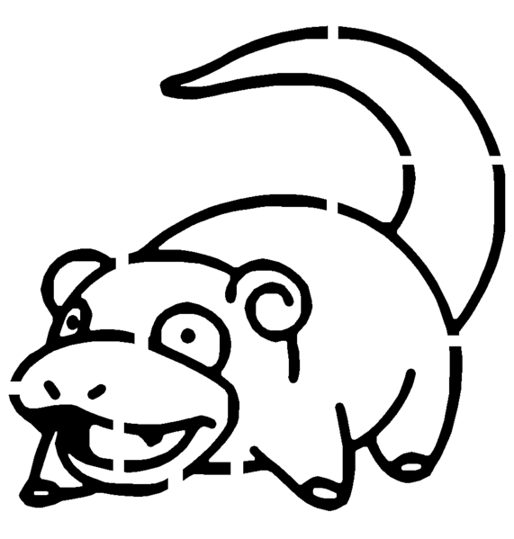 Файл:Slowpoke Stensil.png