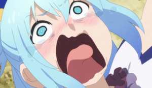 KonoSuba Aqua screaming.png
