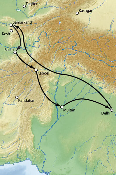 Файл:Timur India campaign.jpg